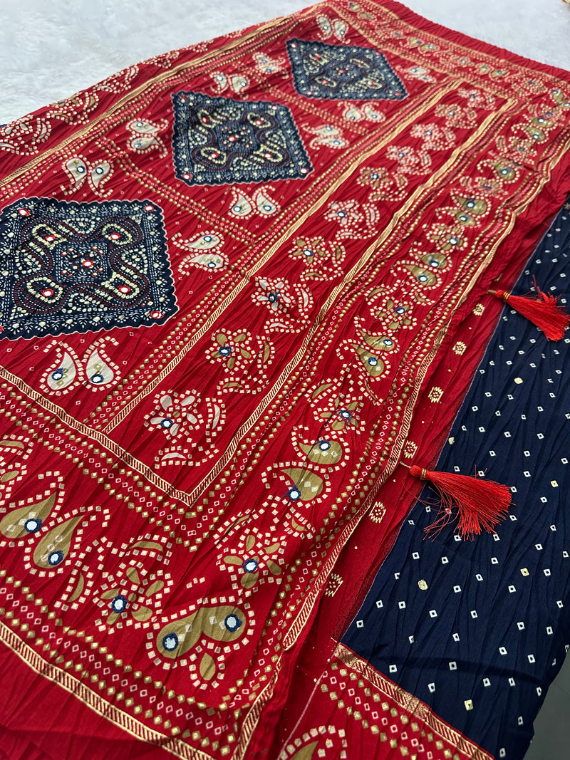 Crush Patola Fancy Saree-JU5