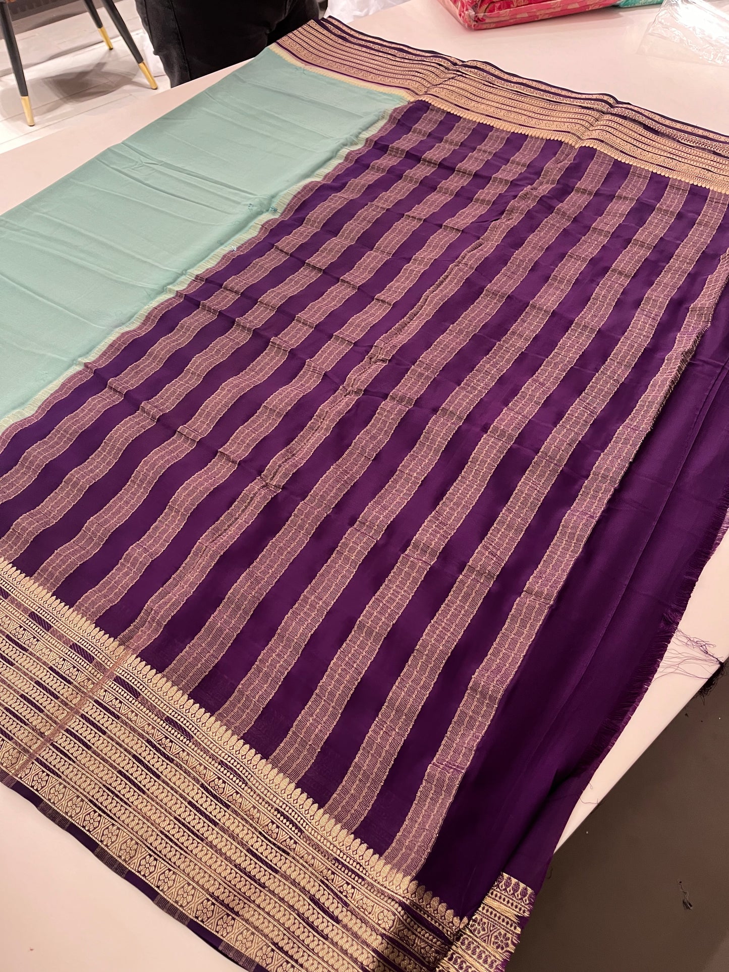 89 PREMIUM SEMI CRAPE MYSORE SILK SAREES