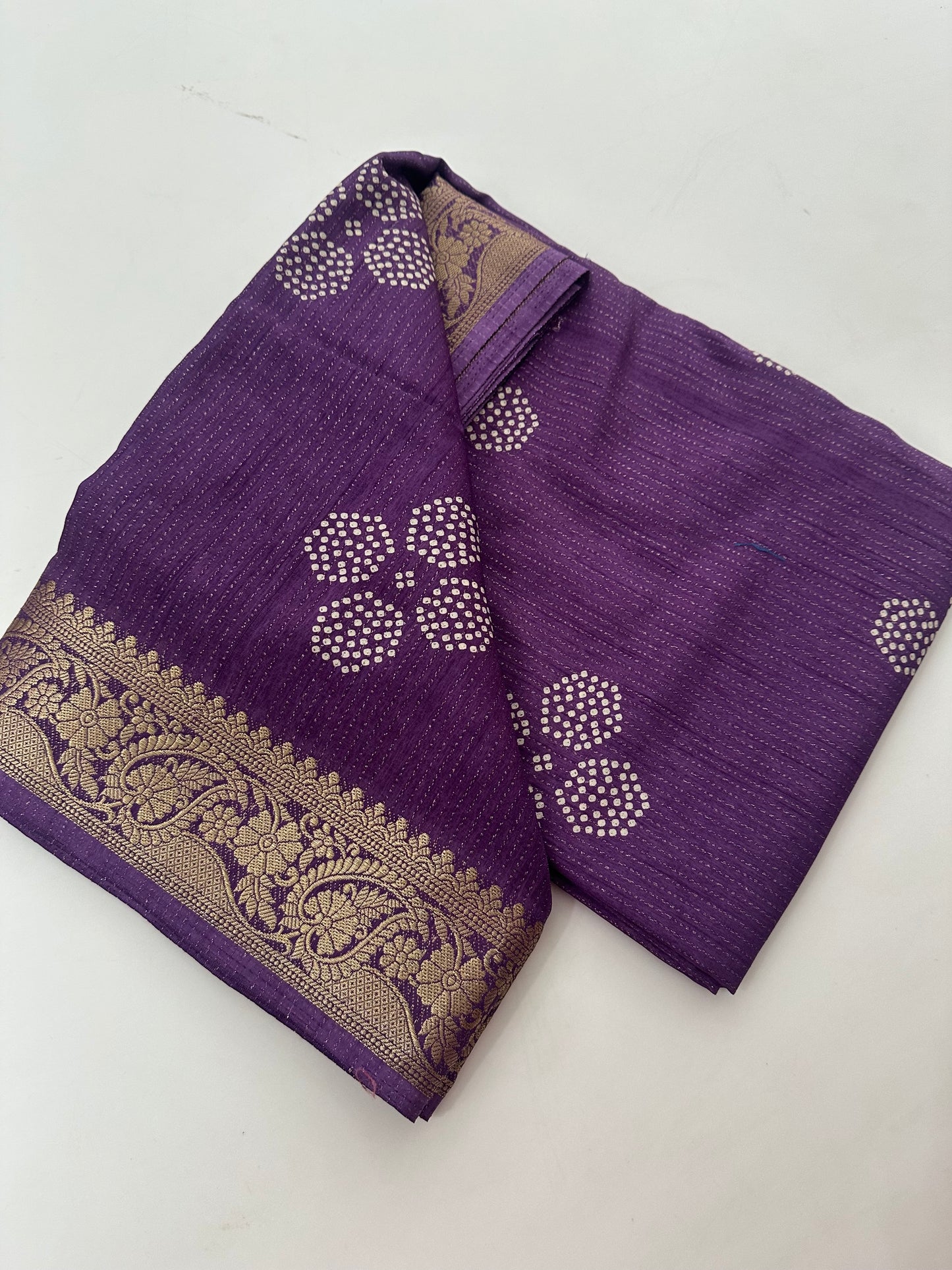 Tussar Chiffons Lines-J13