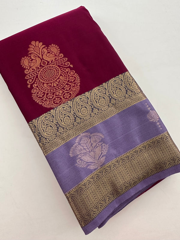 Semi Kanchi Silk Saree-J27