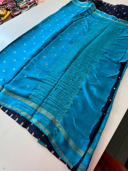 Satin Crape Designer saree