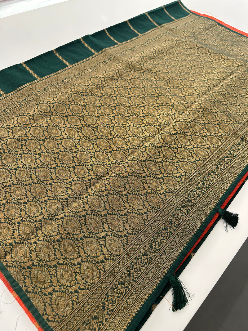 South Cotton Fancy Saree-JU28