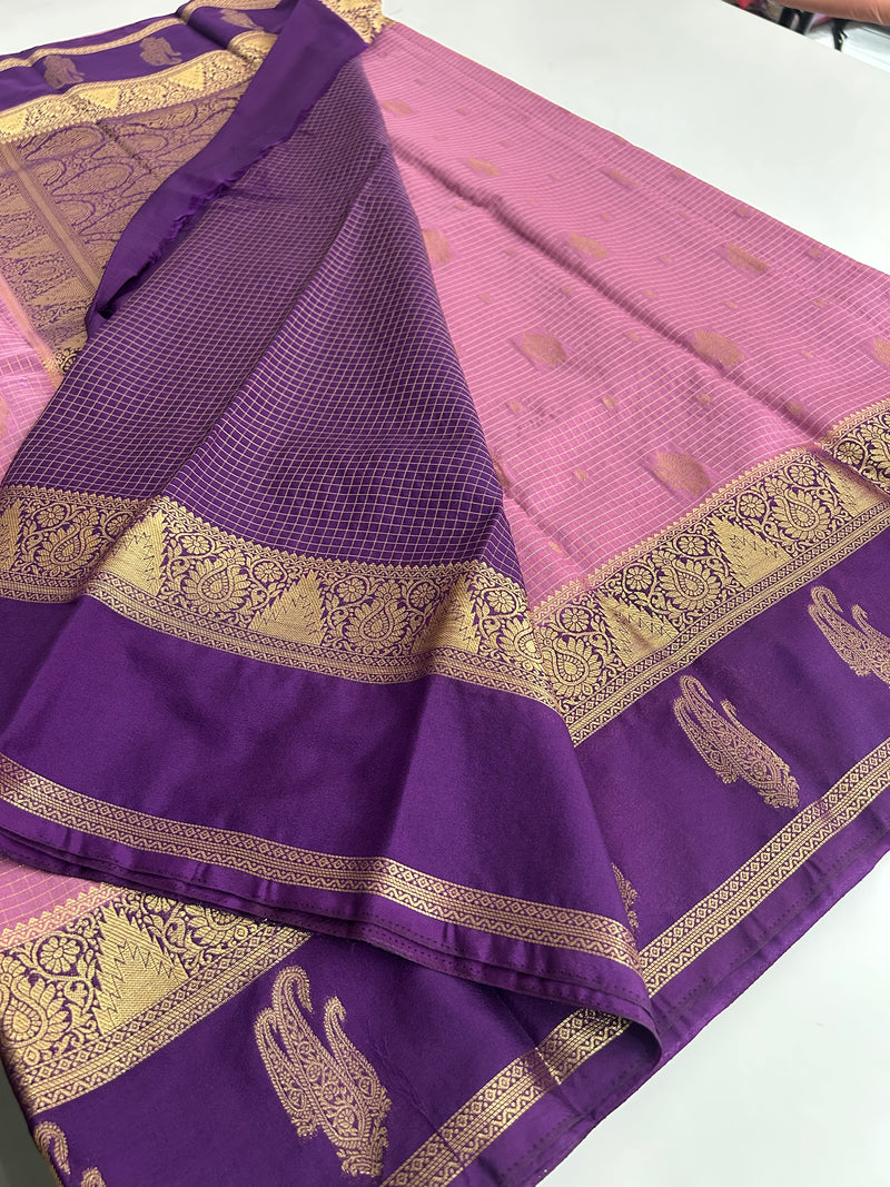 Semi Mysore Silk Saree-JU31