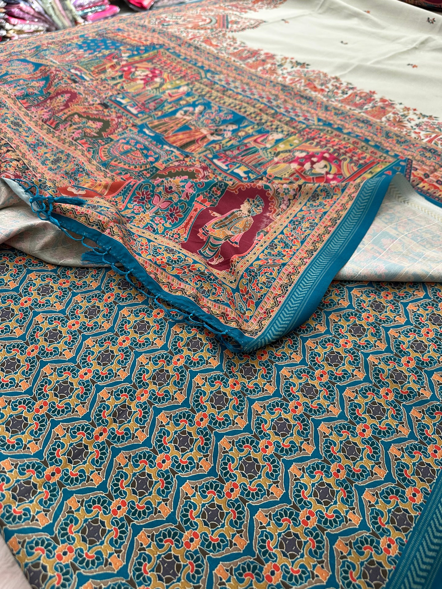 Kalamkari Tussar Fancy-M10