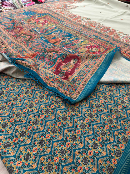 Kalamkari Tussar Fancy-M10