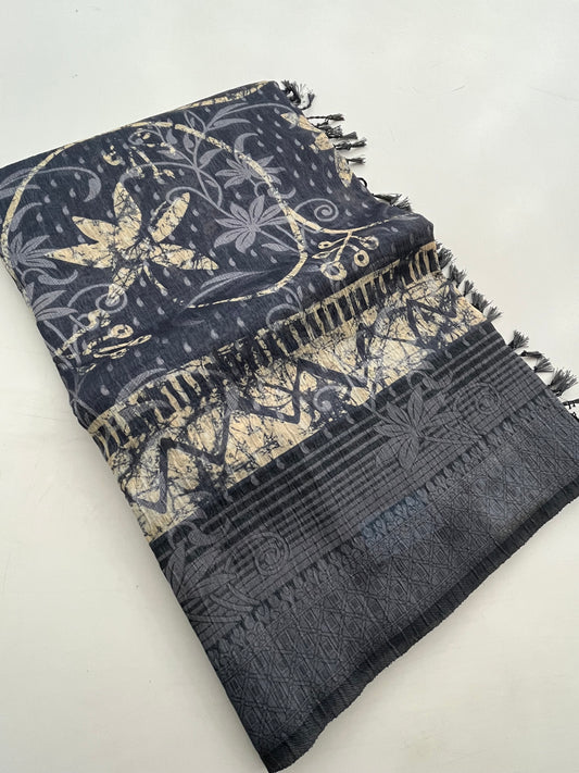 Printed Tussar Fancy