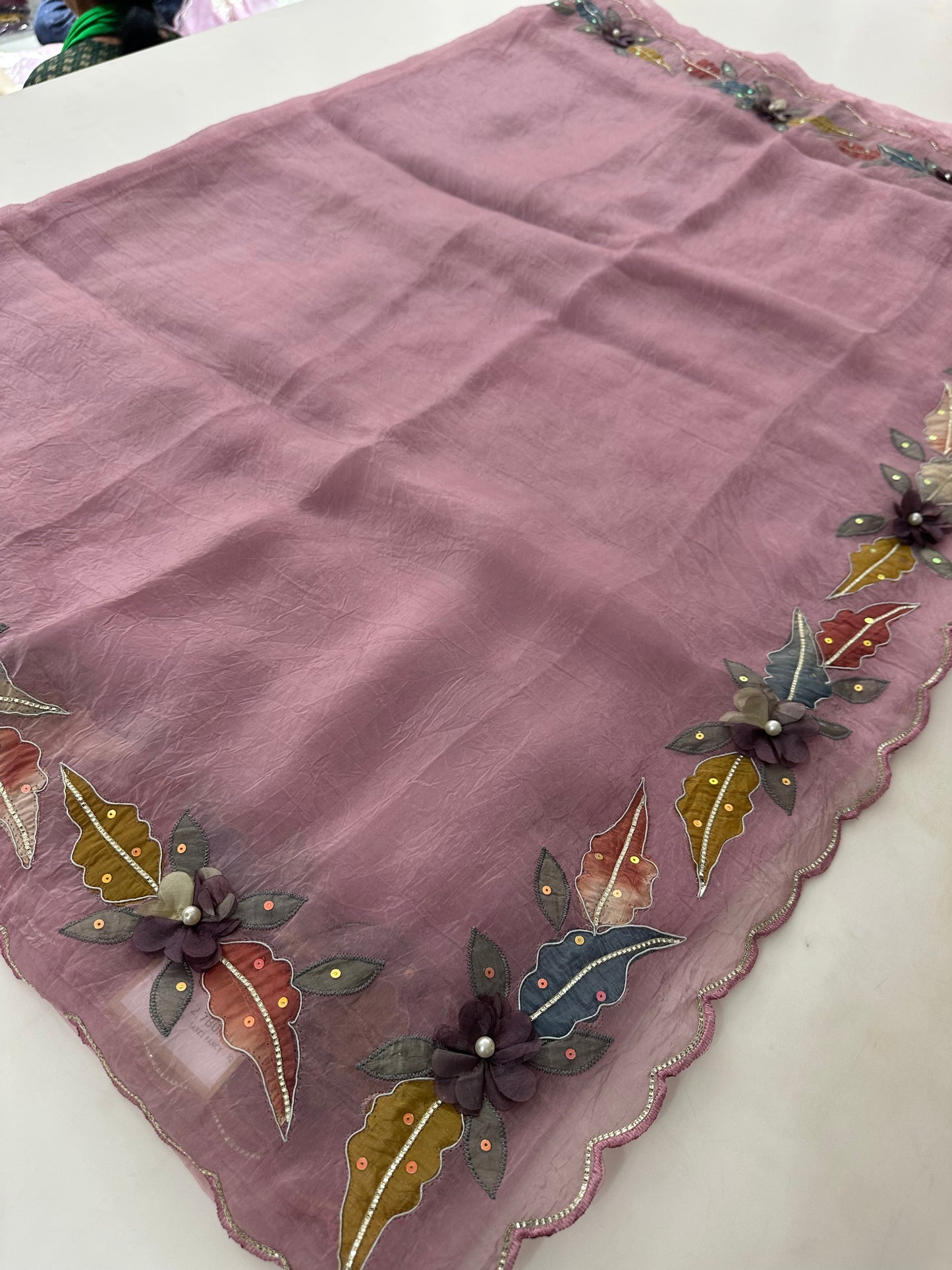 Organza Work Fancy Appliqué Work-M24