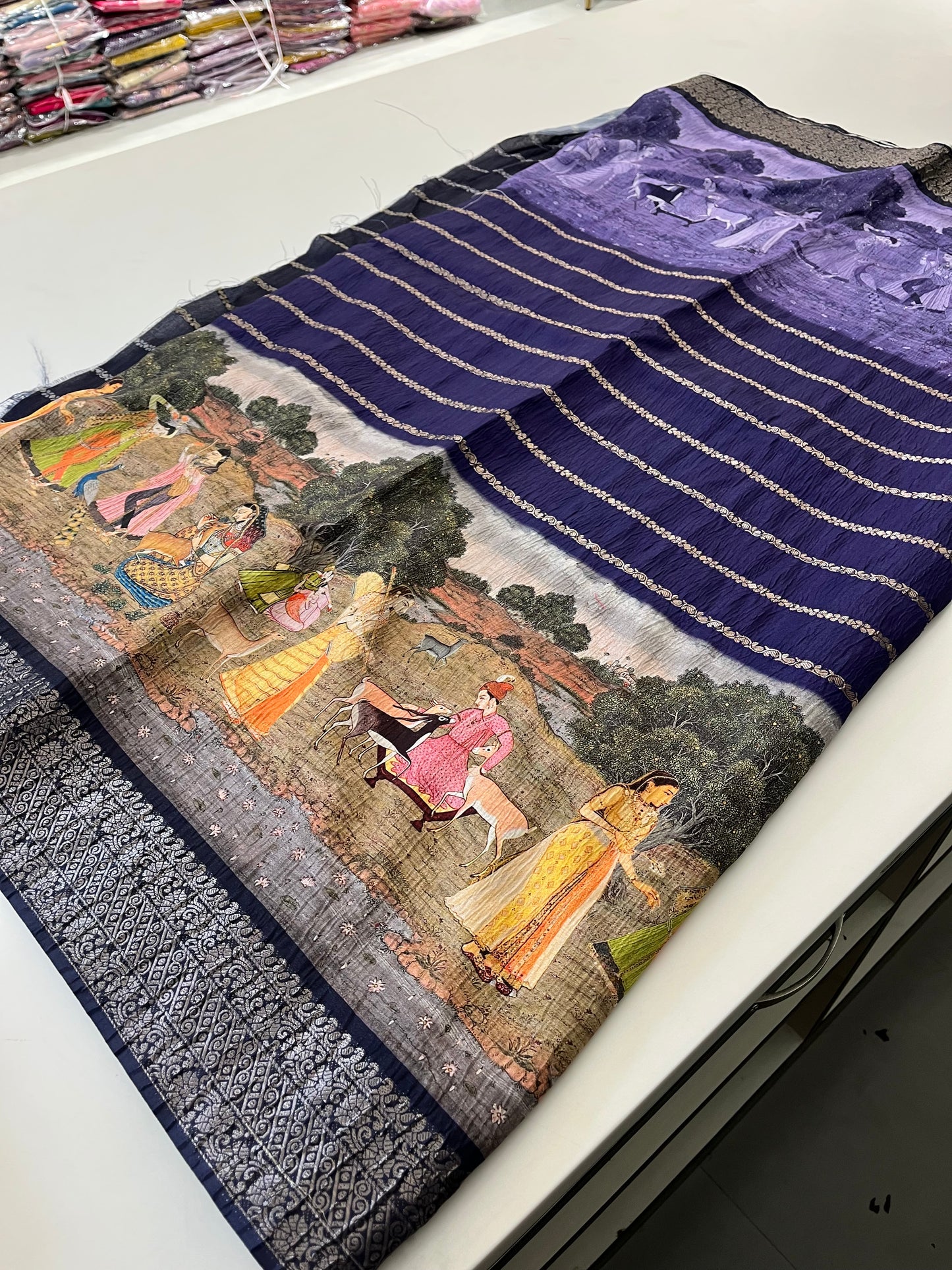 Crush Tussar  Designer