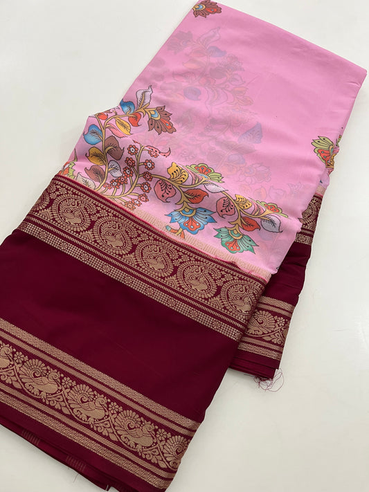Ju10 Printed Semi Mysore Silk