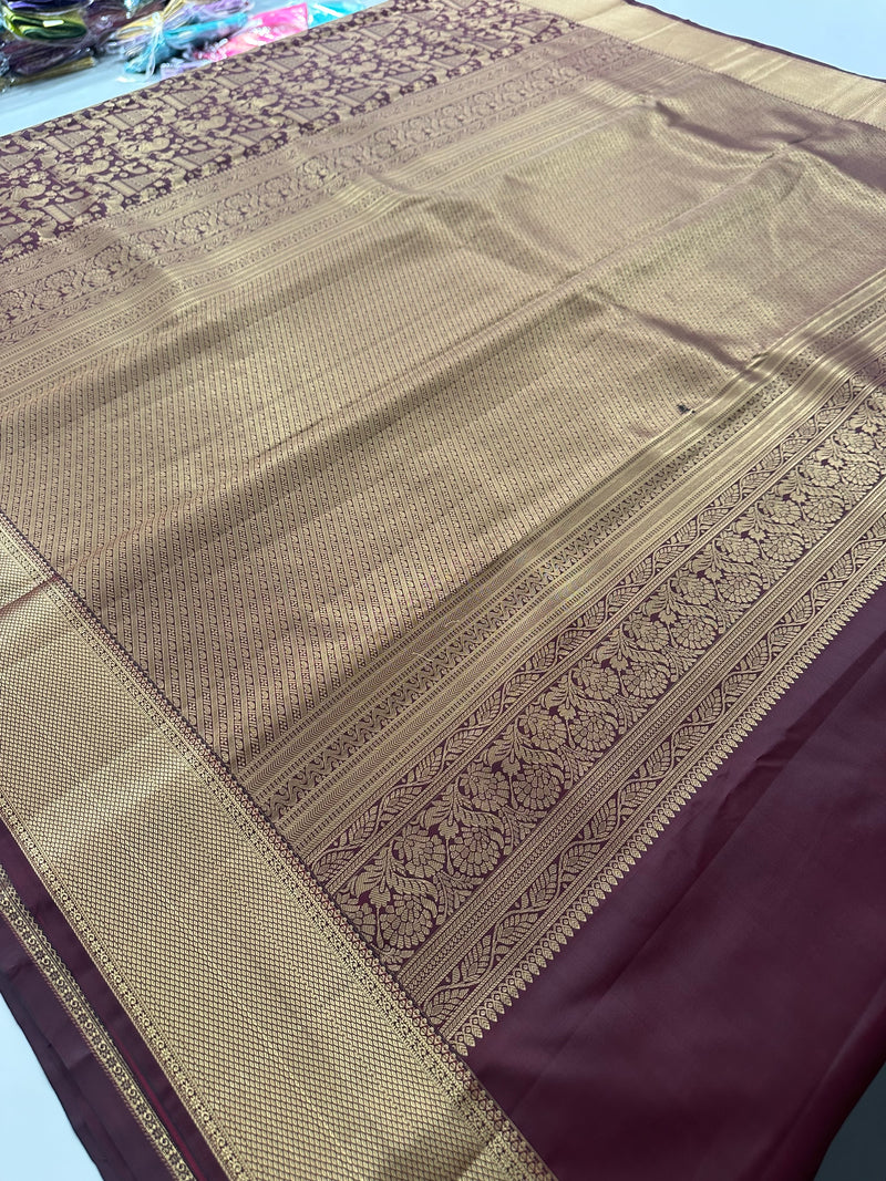 Kanchi Semi Silk Tissue Brocade-JU10