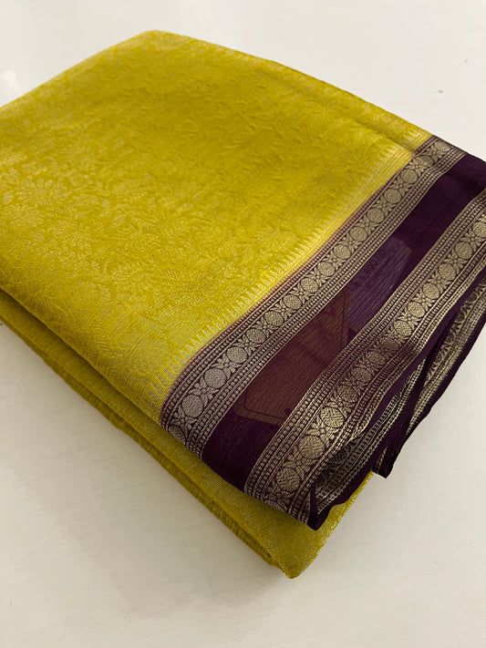 Brocade Banarasi soft silk