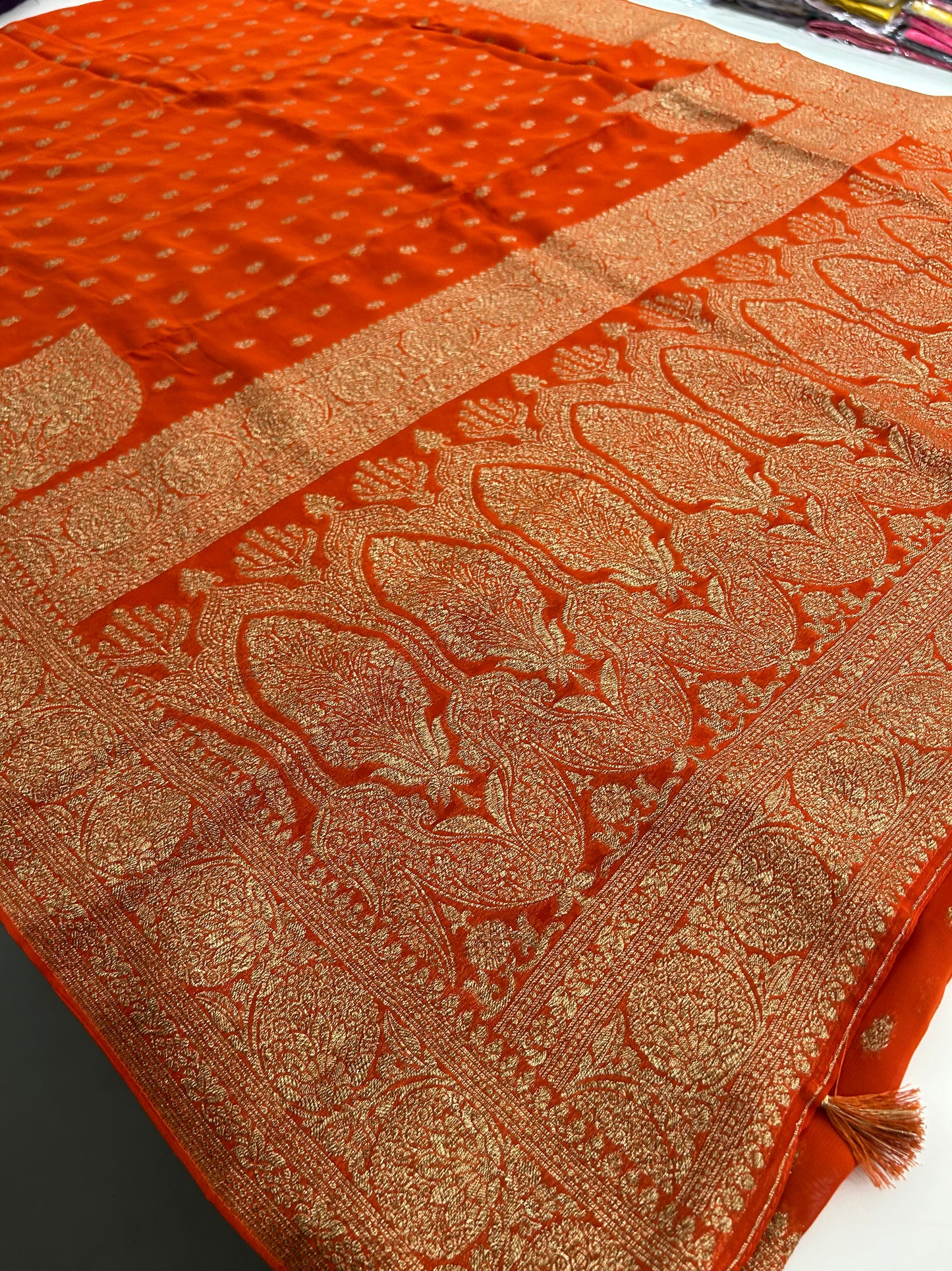 PURE VISCOSE CHIFFON SAREE-M20