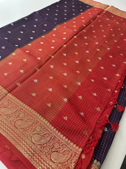 Viscose Banarasi saree-M27