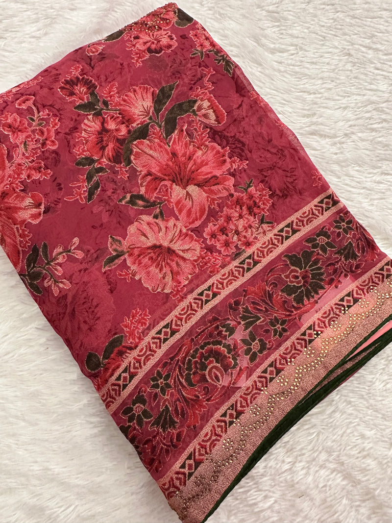 Brosso Fancy Saree New-JU10