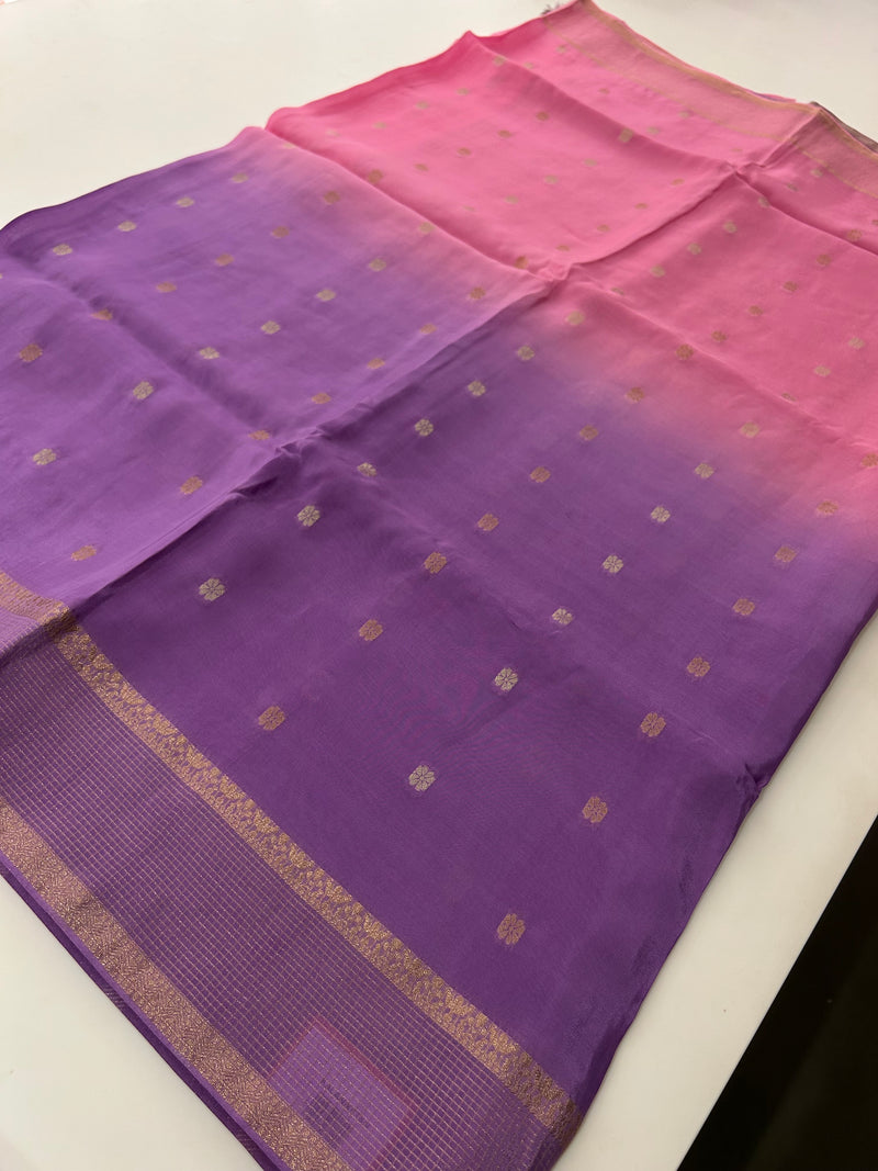 Banarsi Viscose Faded Saree-M18