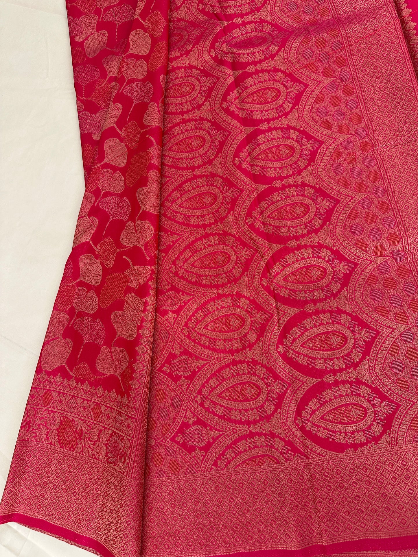 Rani Pink Soft Kanjeevaram Styles Zari Designer Saree