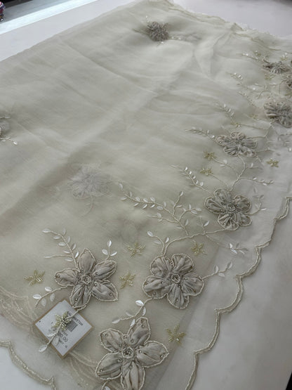 Organza Work Fancy Appliqué Work-M24