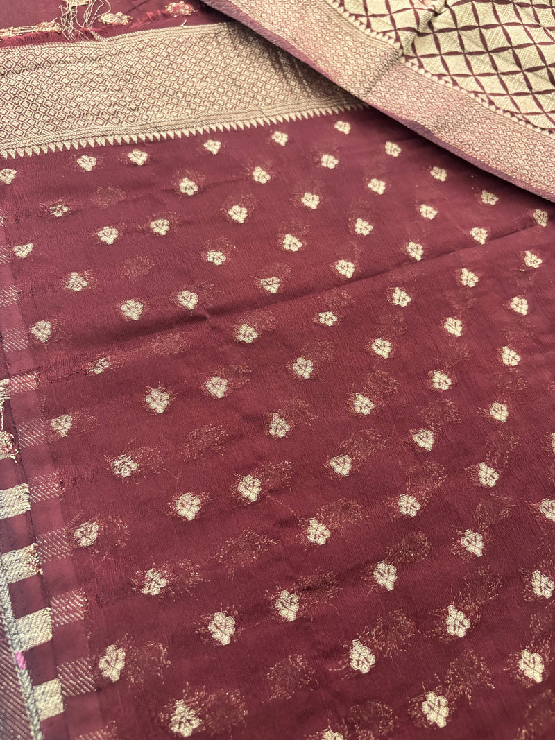 Brocade Crush Crape Georgette-J24