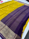 Tussar Fancy Saree in New Contrast Borders🌹- AU-17