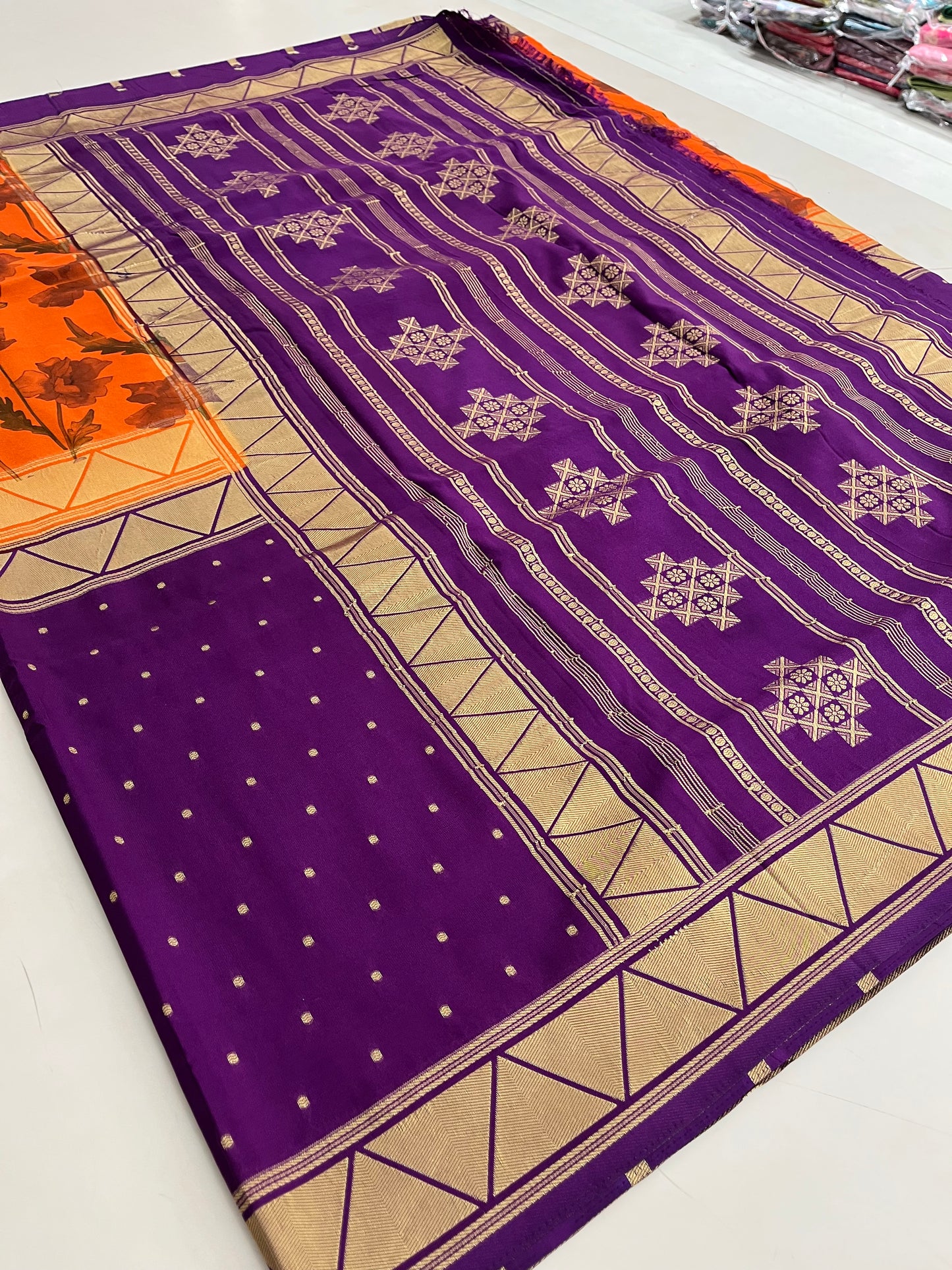 Ap18 printed crape silk