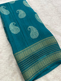 Tussar Crape Saree-JU9