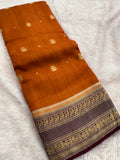 Fancy Tussar Silk Saree-JU13
