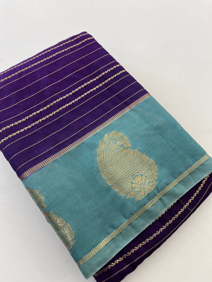 Semi Mysore silk new design