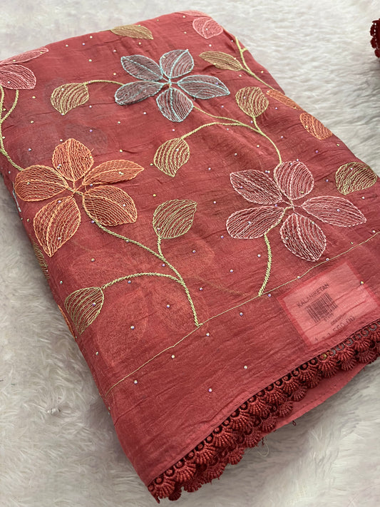 Organza Fancy saree