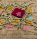 Start Georgette Saree With Embroidery Work-J30