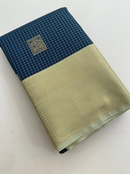 Semi Kanchi/Vegan Silk Saree-11