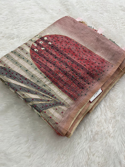 Knot Work Fancy Saree-F17