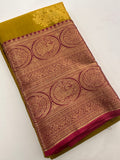 Semi Kanchi Silk Saree-J24