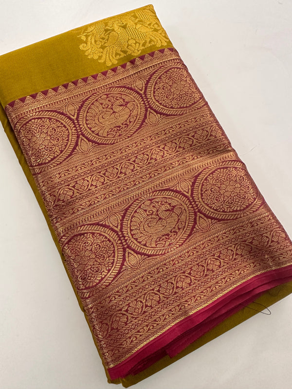 Semi Kanchi Silk Saree-J24