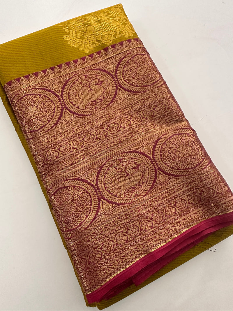 Semi Kanchi Silk Saree-J24