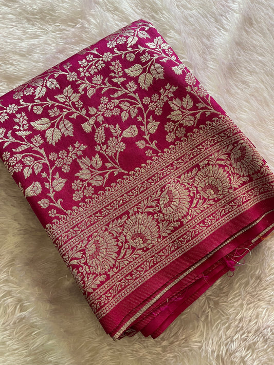 Tussar Silver Brocade