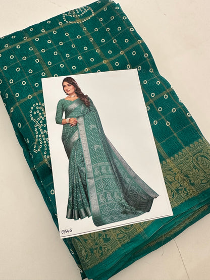 Crape Chiffon Fancy Saree-J1