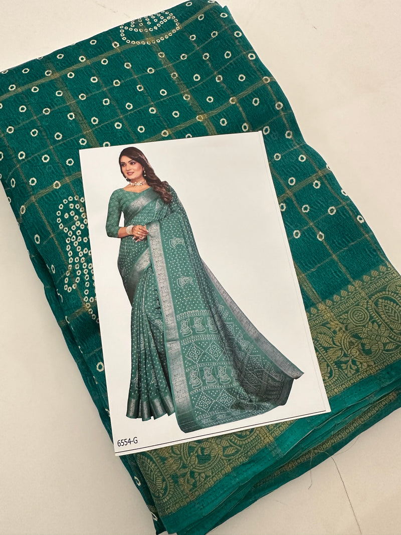 Crape Chiffon Fancy Saree-J1