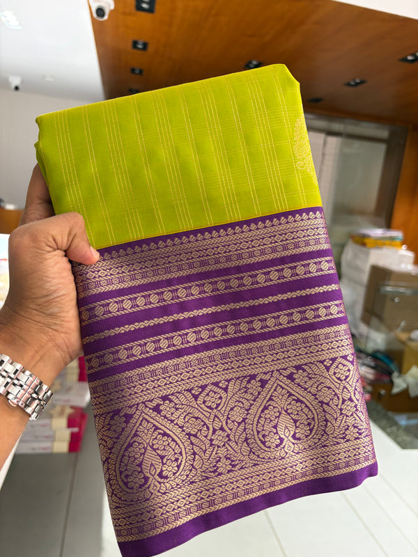 Semi Kanchi Silk Saree-JU31