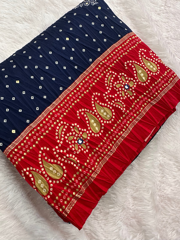 Crush Patola Fancy Saree-JU5