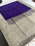 New Semi Soft silk Sarees From Kanchi in beatiful Borders -JU20