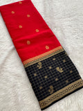Crape Fancy Saree-JU3