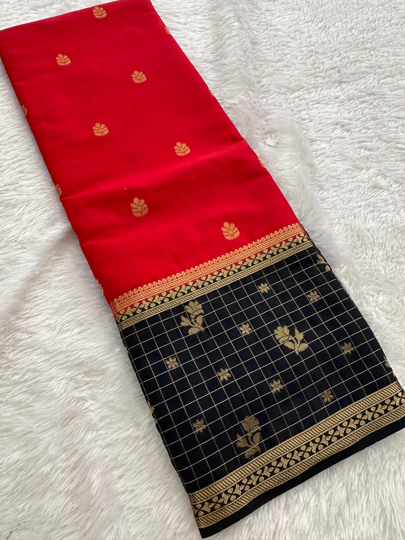 Crape Fancy Saree-JU3