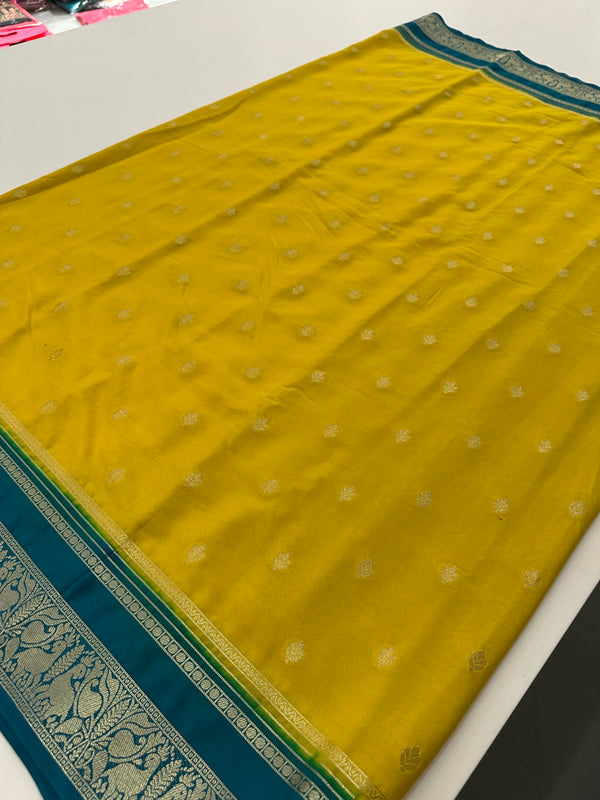 Semi Mysore Crape saree-AU13