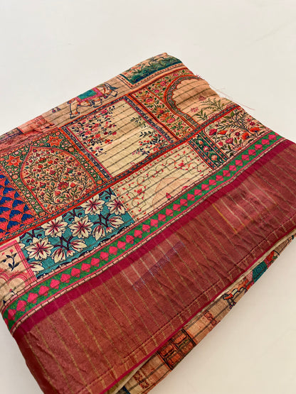 Crush Tussar Printed