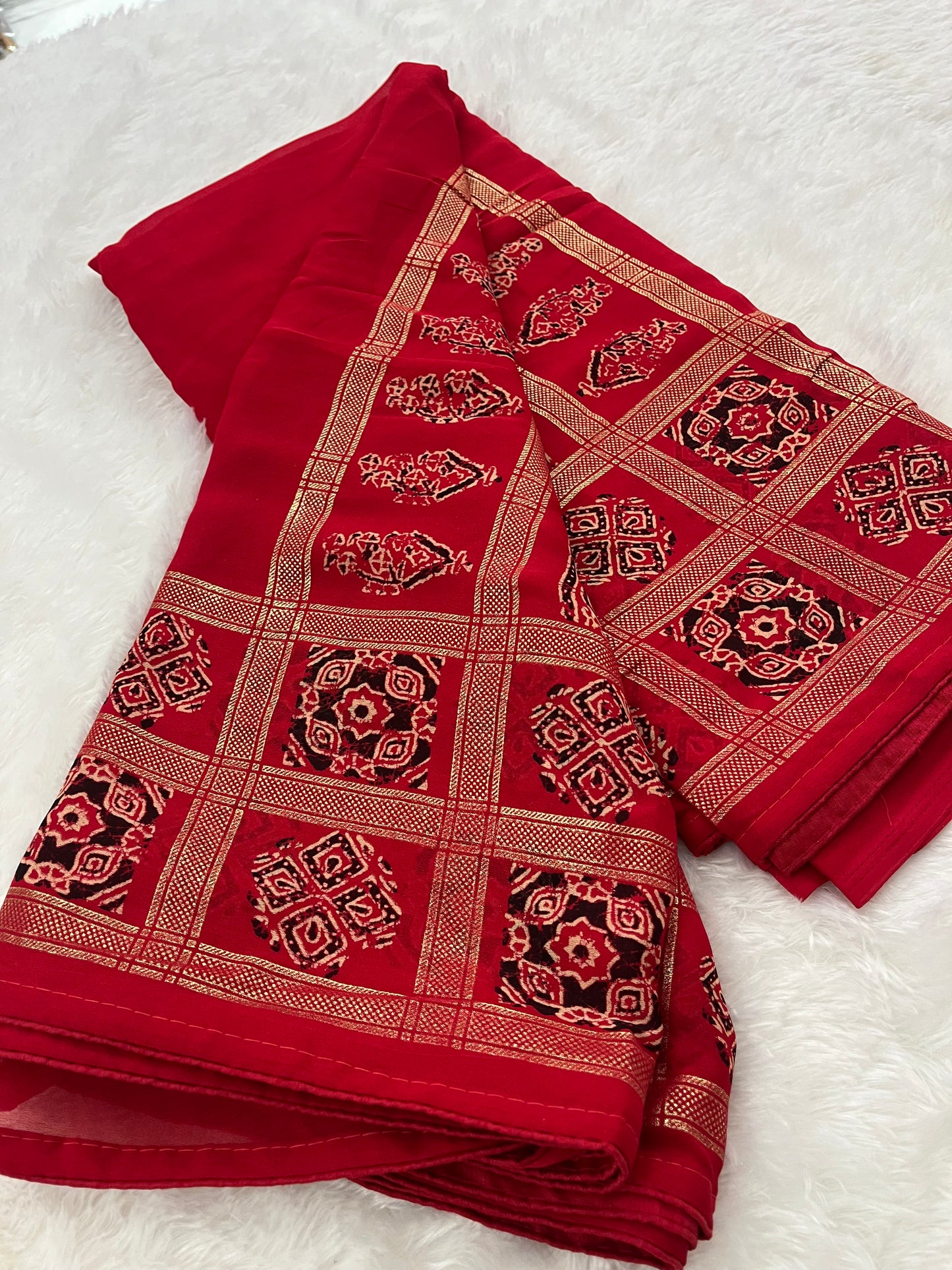 Bandhini Crape Chiffon