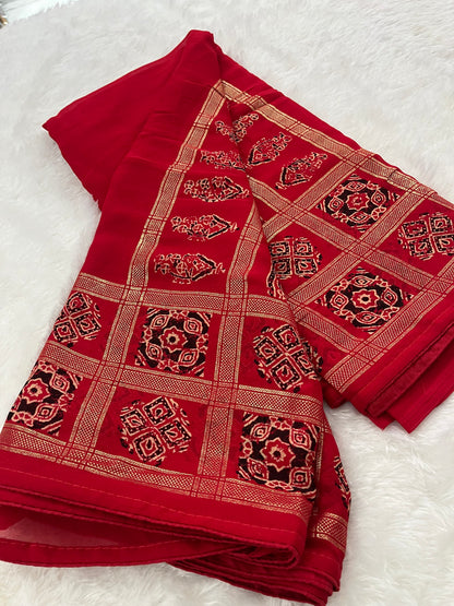 Bandhini Crape Chiffon