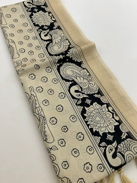 Tussar Printed Saree-M23