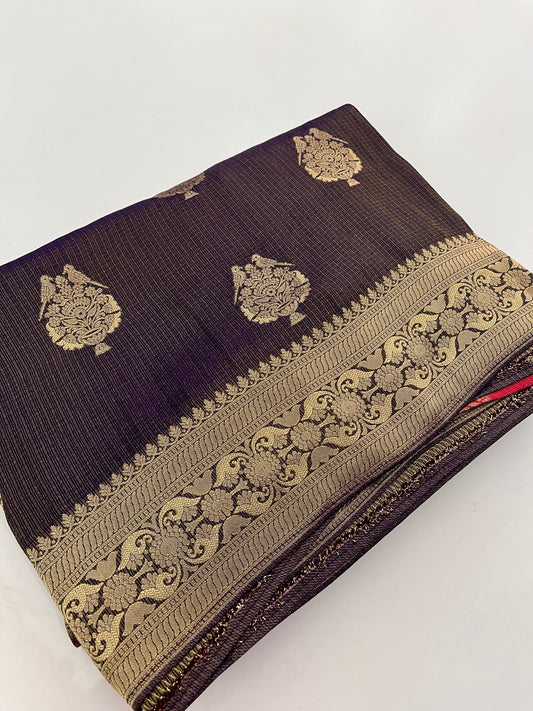 Banarasi tissue silk