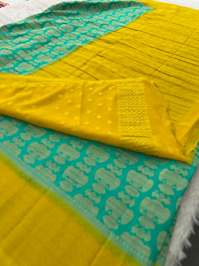 Beautiful Soft Georgette Sarees In Full Garuda Buttas-Ju21 (Copy)