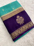 Semi Mysore Crape Silk saree-JU19
